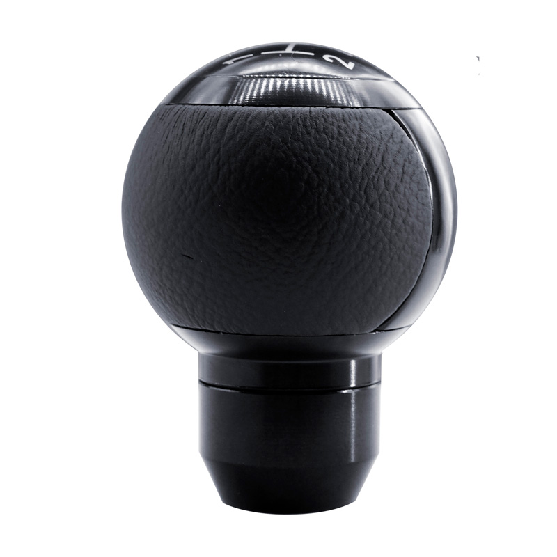 Simoni Racing Pommeau de Vitesse SLOT - Aluminium/Eco-Cuir Noir