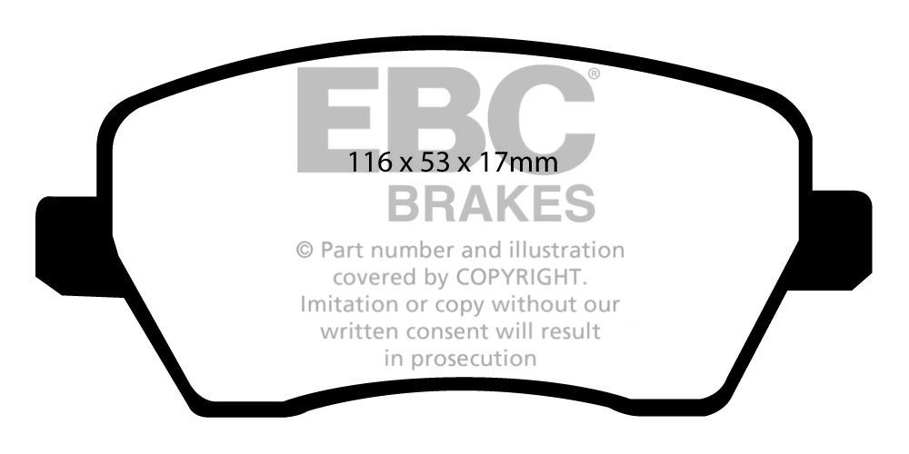 EBC Brakes SUZUKI Swift 1.6 2006-.. Remblokken voorzijde greenst