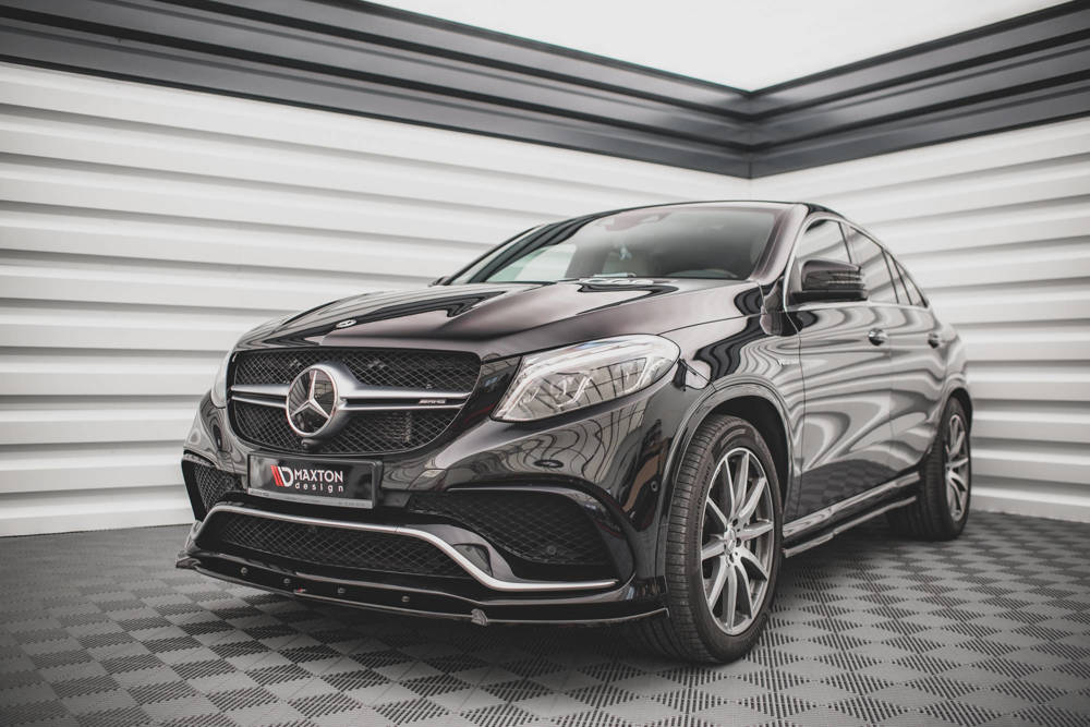 Voorspoiler V.1 Mercedes GLE 63 AMG Maxton Design glans zwart