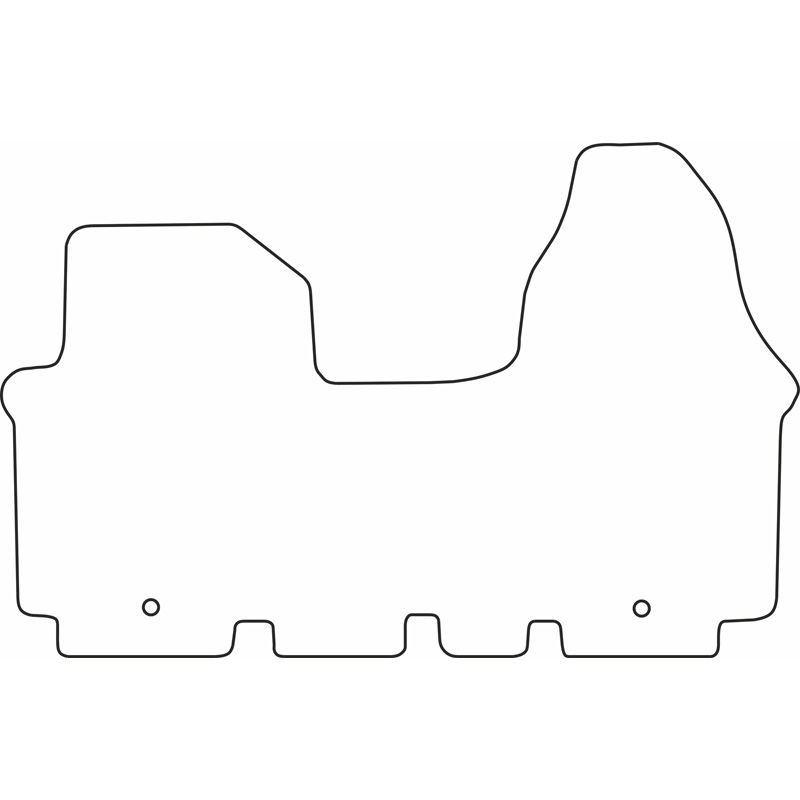 Set de tapis de sol en velours sur mesure pour Renault Trafic 2001-2014 (seulement avant)