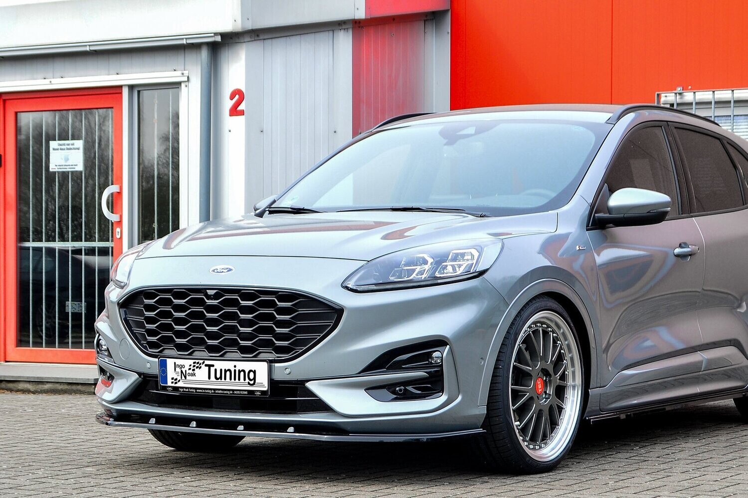 Voorspoilerlip Ford Kuga 3 DFK 2019- Glans Zwart