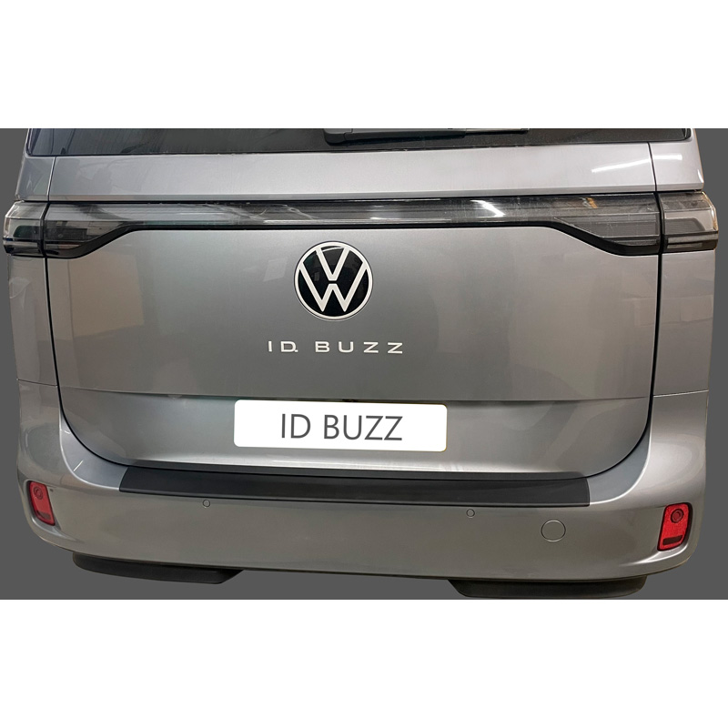 Protection de seuil arrière (ABS) sur mesure pour Volkswagen ID.Buzz 2022- (Avec hayon & 2 portes arrières) - Noir