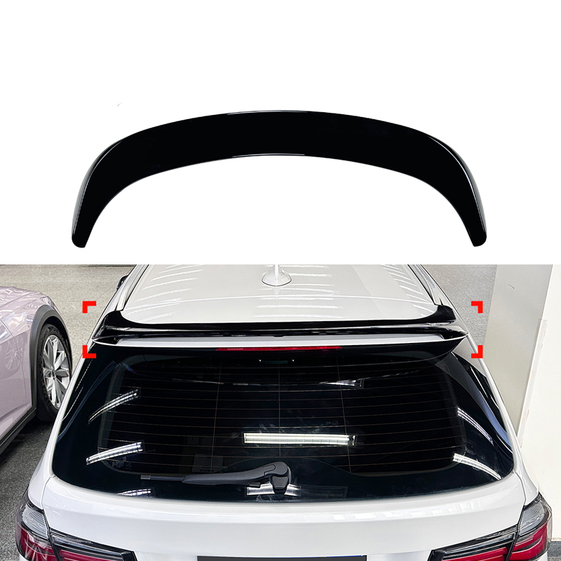 Becquet de toit (Spoiler Cap) sur mesure pour BMW Série 3 F31 Touring 2012-2019 (ABS Noir Luisant)