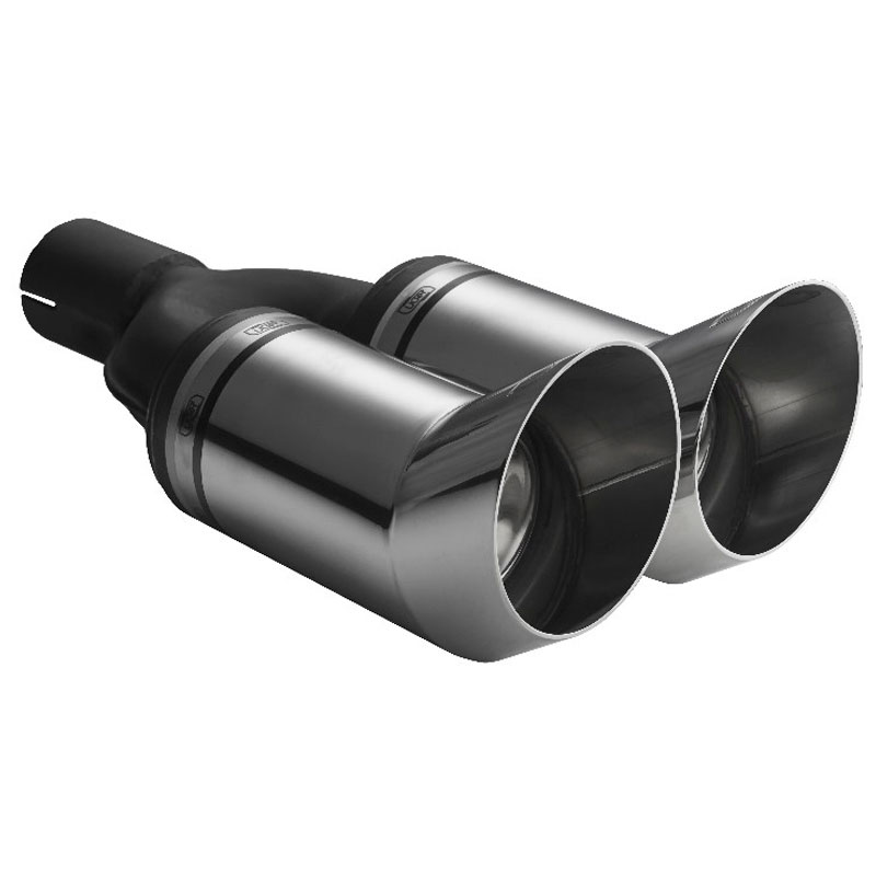 Ulter Sport Embout d'échappement - Ronde Double DTM Race Ø80mm - Longueur 260mm - Montage ->50mm - Inoxydable