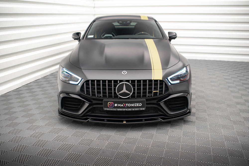 Voorspoiler V.3 Mercedes AMG GT63 Aero pack Maxton Glans Zwart