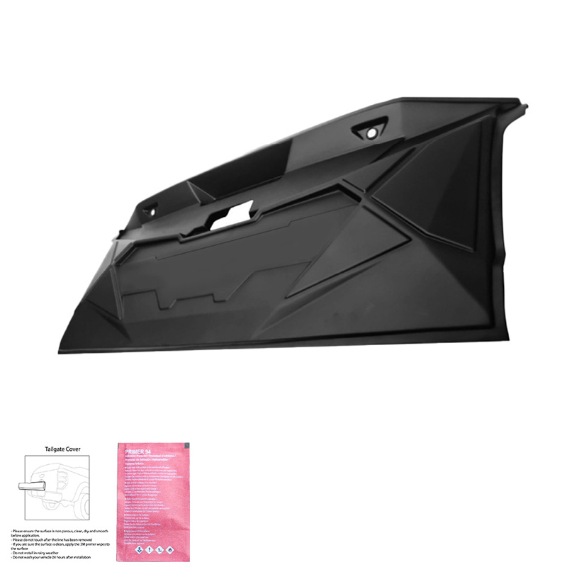 Protecteur de hayon sur mesure pour Mitsubishi L200 Triton 5/6 2015- - Noir mat