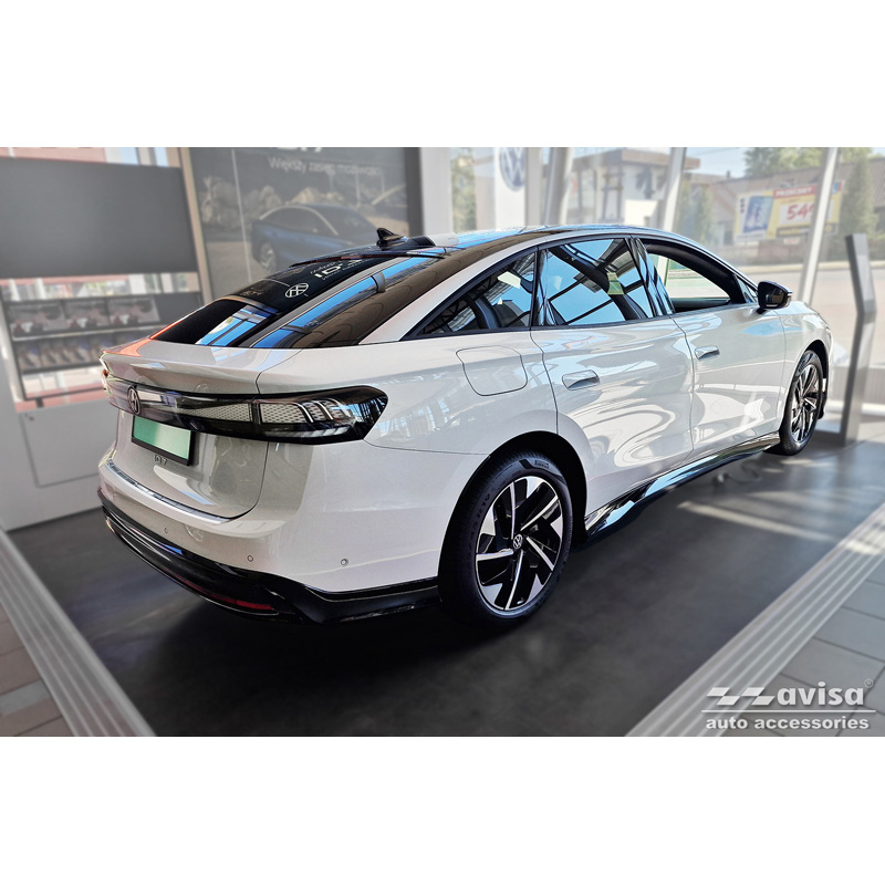 Seuils de portes inoxydable sur mesure pour Volkswagen ID.7 2023- & ID.7 Tourer 2024- 'Lines' - 4-pièces