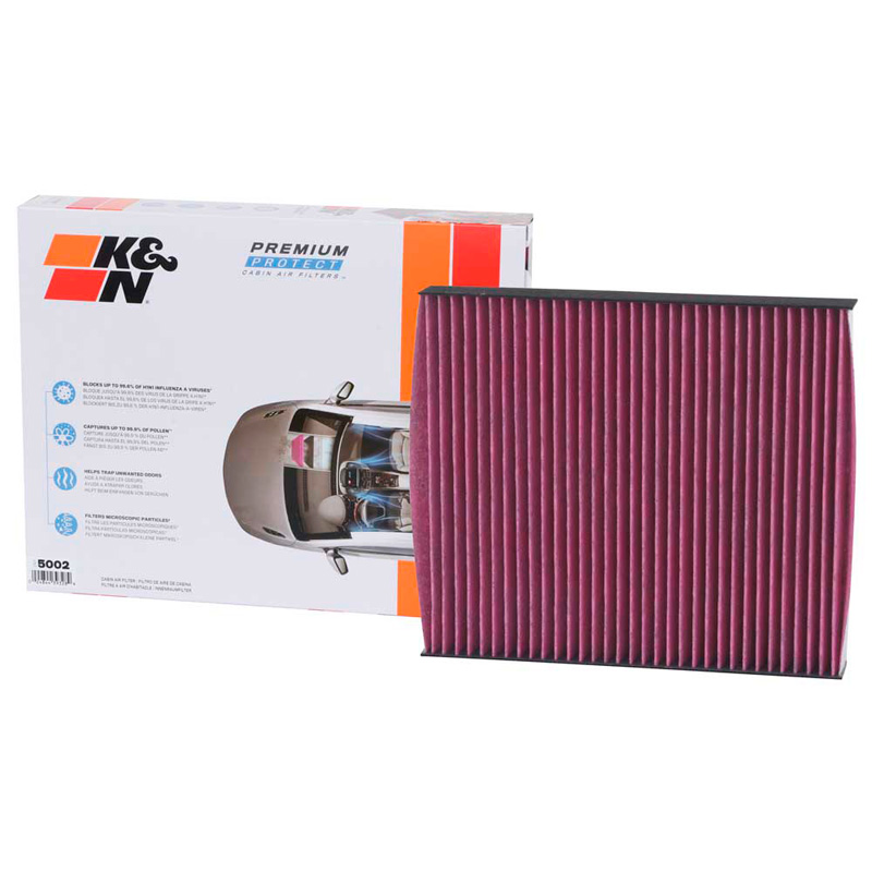 K&N Filtre à Air d'Habitacle Jetable Premium sur mesure pour VAG/Mercedes/Lamborghini divers modèles (DVF5002)