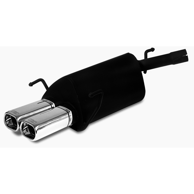 Échappement sur mesure pour Opel Corsa C HB 1.0i 12V 44kW/1.2i 16V 59kW/1.4i 16V 66kW/1.3 CDTi 51kW/1.7 Di 48/55kW/1.7 CDTi 74kW/1.8i GSi 92kW 2001-2006 2x 80x65mm