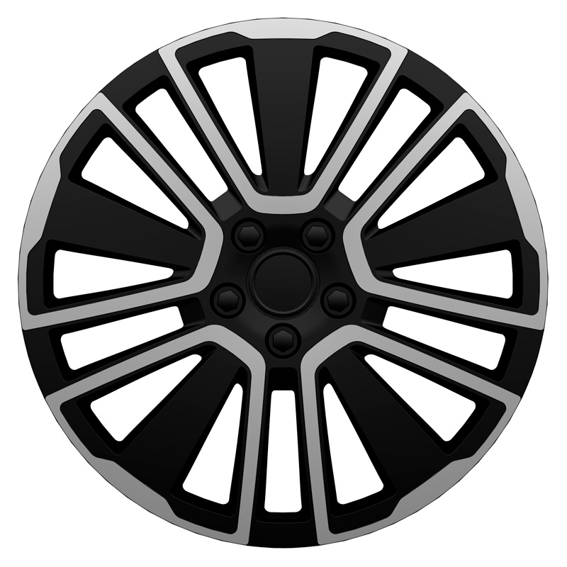 Jeu d'enjoliveurs J-Tec Scuba 13-inch argent/noir
