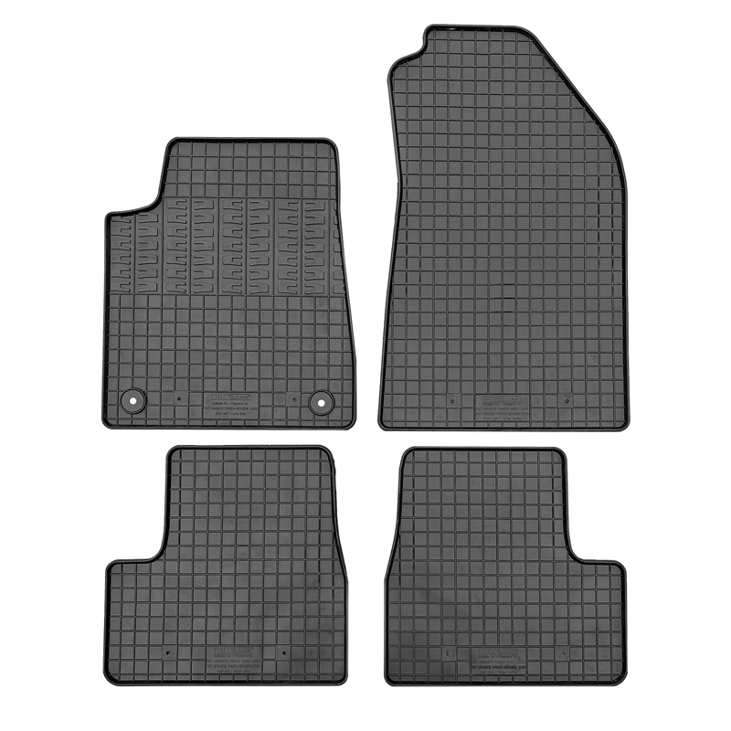 CIKCAR Set tapis de caoutchouc sur mesure pour Fiat Grande Panda (essence) 2025- (4-pièces + points de fixage)