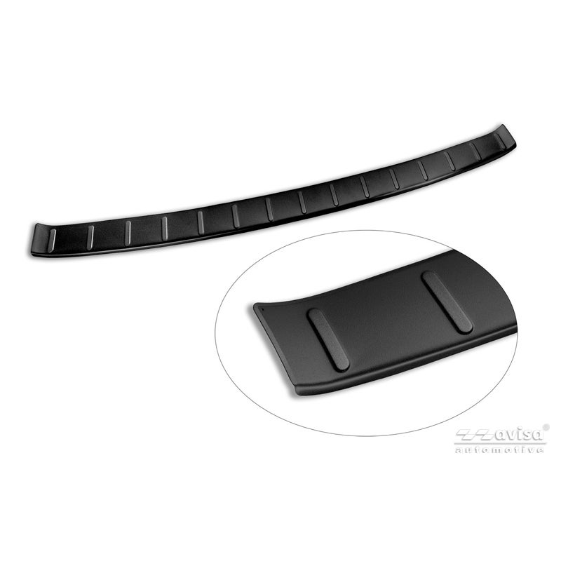 Avisa Protection de Seuil de Coffre Acier Inox sur mesure pour Forthing U-Tour 2023- - Noir Mat