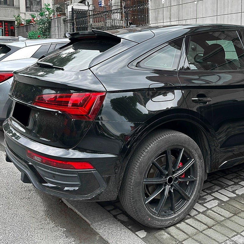 Becquet de toit (Spoiler Cap) sur mesure pour Audi Q5 (FYT) Sportback 2020-2025 (ABS Noir Luisant)