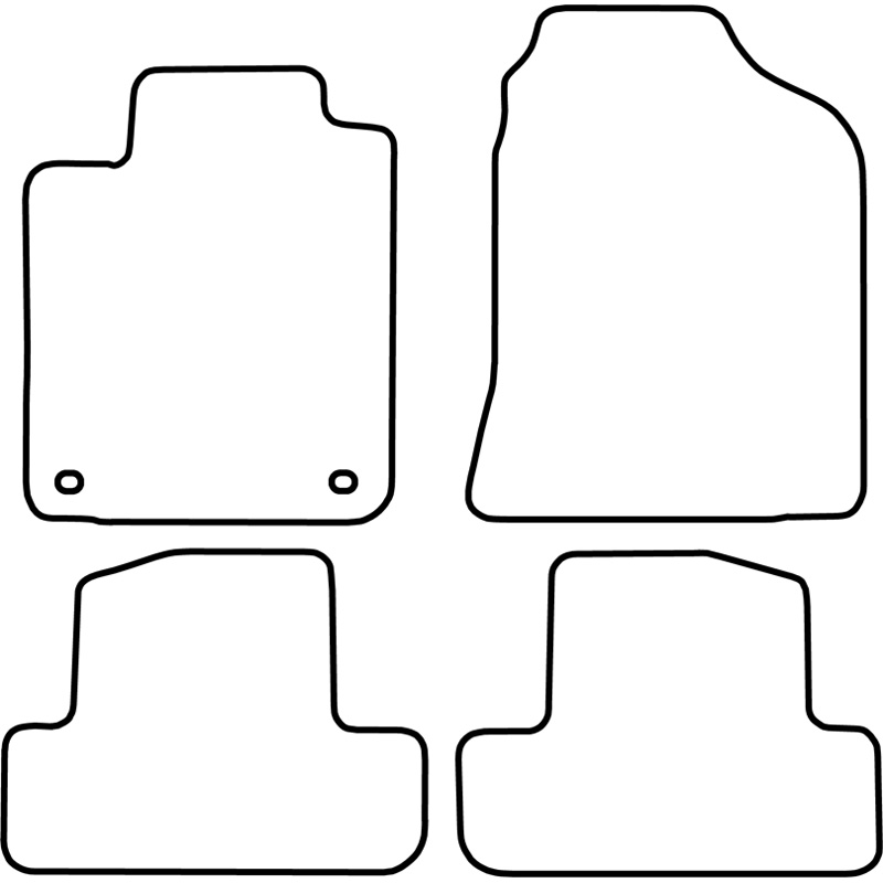 Set de tapis de sol sur mesure pour Toyota Corolla Verso 2001-2004