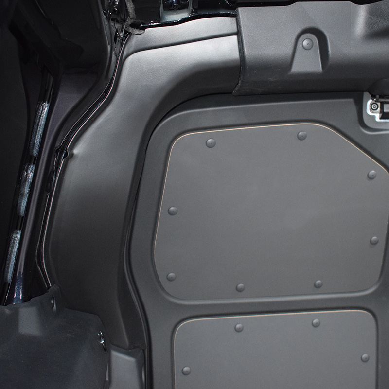 RGM Protections de montant de porte arrière intérieur pour Volkswagen ID.Buzz Cargo 2022- - Noir (ABS)
