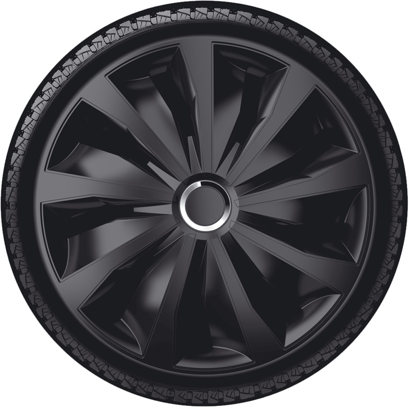 Jeu d'enjoliveurs Grip Pro 14-inch noir