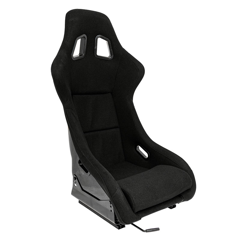 Siège baquet 'MO' - Noir - Dossier fixe en polyester - incl. glissières