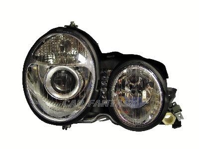 Phares Mercedes E-Class W210 99-01 chrome pour les Xenon