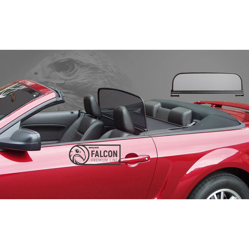 Filet coupe-vent Weyer Falcon Premium sur mesure pour Ford Mustang V 2005-2008