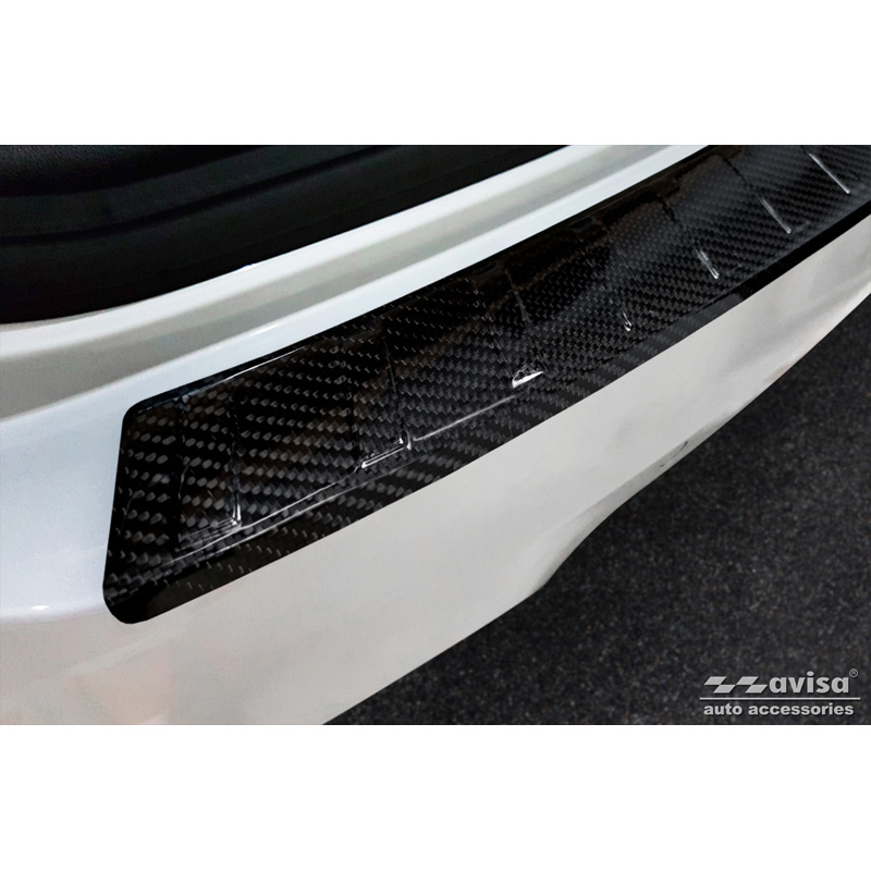 Protection de seuil arrière carboné 3D sur mesure pour BBMW X3 (G01) 2017-2021 & Facelift 2021- excl. M-Paquet 'Ribs'