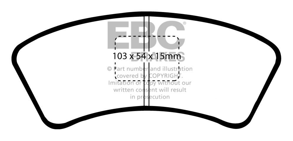 EBC Brakes MAZDA BEDRIJFSWAGEN 323 Van 1.7 D 87-90 Remblokken vo