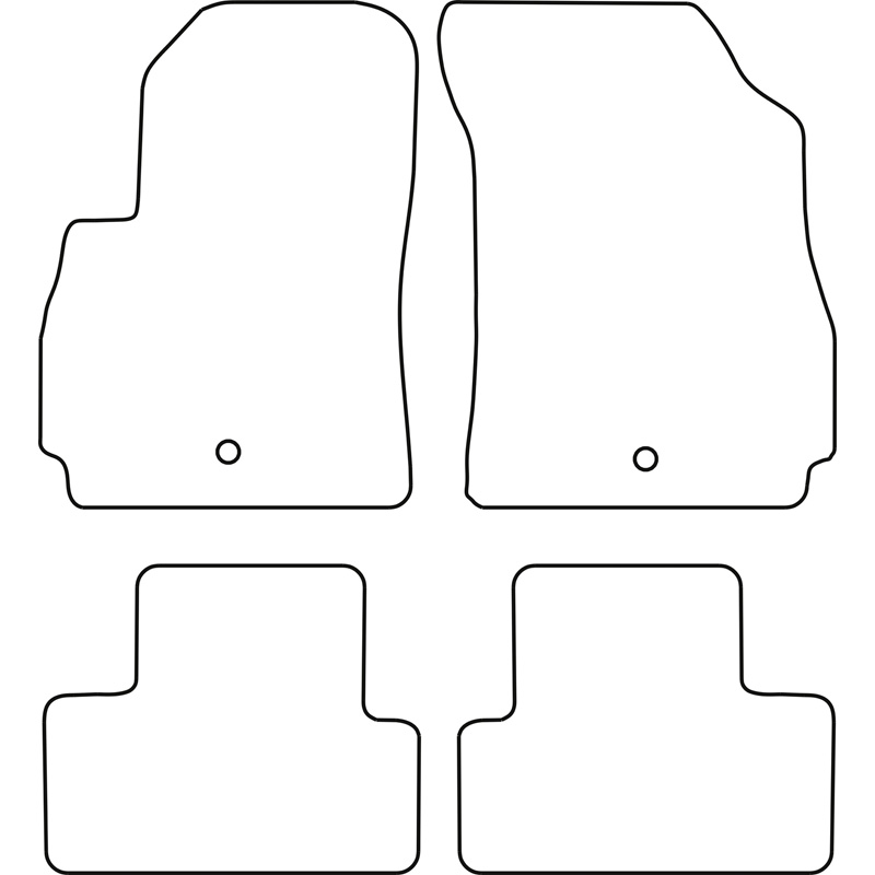 Set de tapis de sol en velours sur mesure pour Chevrolet Orlando 2011- (5-Personnes)