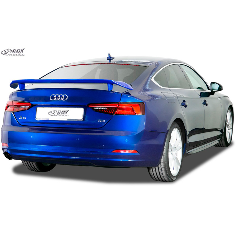 Jupes latérales 'Slim' sur mesure pour Audi A5 (F5) Coupe/Cabrio/Sportback 2016- (ABS noir luisant)