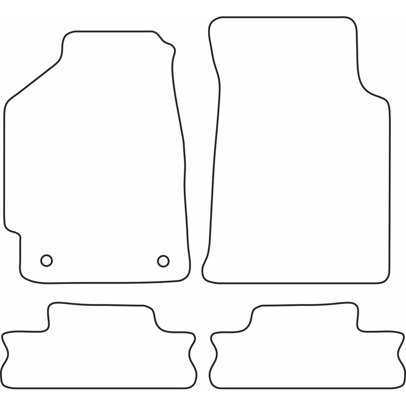 Set de tapis de sol sur mesure pour Honda CRX 1988-1992