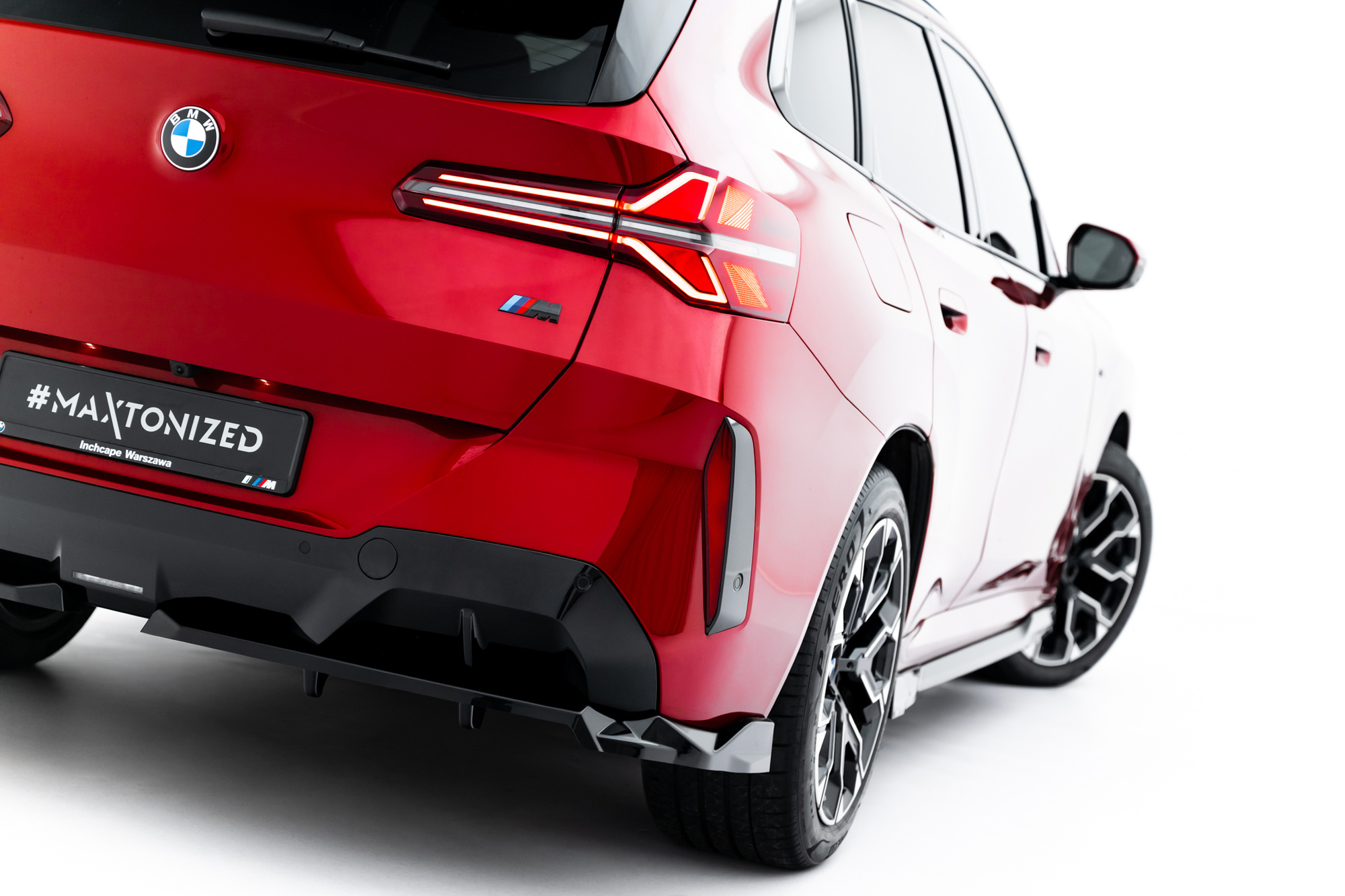 Diffuser passend voor BMW X3 M-Pack G45 Glans Zwart