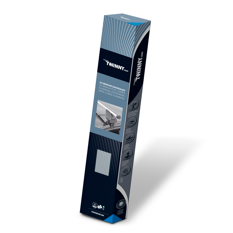 Jeu de barres de toit Twinny Load Aluminium A24 sur mesure pour Daewoo Matiz -2006/Hyundai Atos