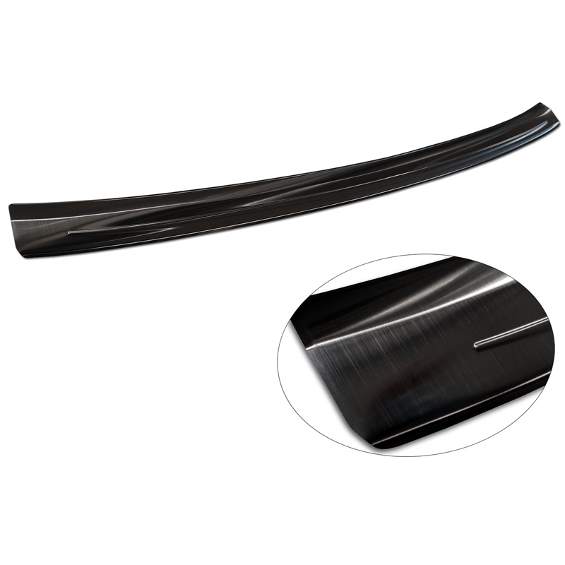Protection de seuil arrière inox noir sur mesure pour Audi Q4 E-Tron 2021-