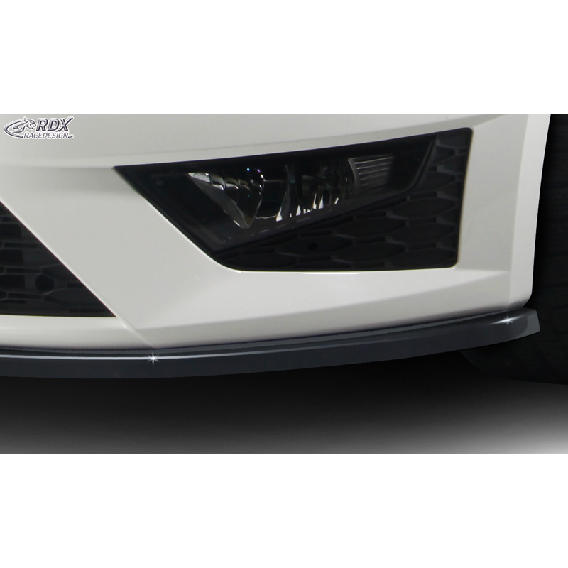 Spoiler avant sur mesure pour Seat Leon 5F SC/5-portes/ST FR/Cupra 2013-2020 (ABS noir luisant)