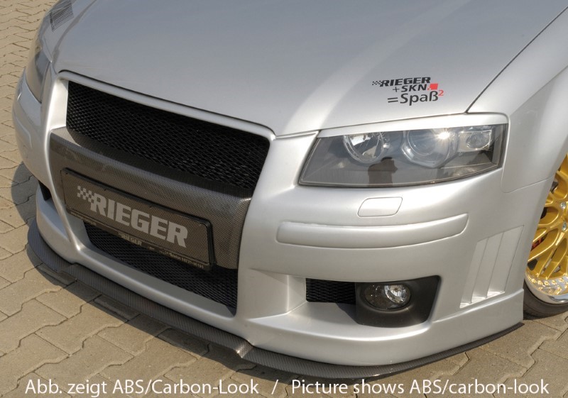 Spoilerzwaard voor Voorspoilerlip Audi A3 8P Sportback Rieger