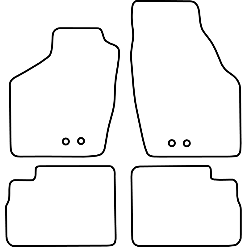 Set de tapis de sol sur mesure pour Opel Agila 2004-2008