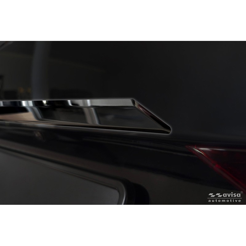 Avisa Moulure de hayon en Inox Noir Chrome sur mesure pour Volvo V60 II 2018-