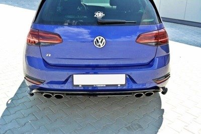 Zijdiffusers VW Golf 7.5 R Facelift Glans Zwart