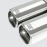 Einddemper Honda Civic VII 2002-2006 RVS eindstuk 80x65mm
