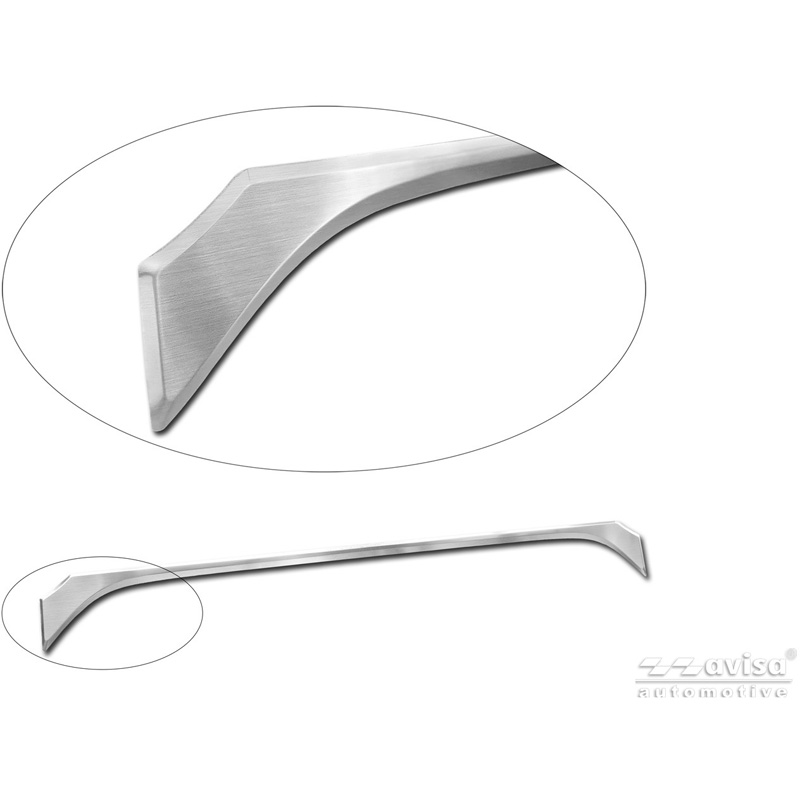 Avisa Revêtement d'habillage du hayon du coffre inox brossé sur mesure pour Toyota Corolla Cross 2020-2025 & Facelift 2025-