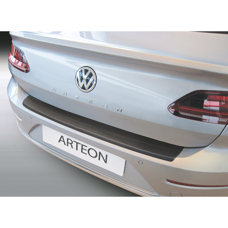 Protection de seuil arrière (ABS) sur mesure pour Volkswagen Arteon 2017-2020 Noir
