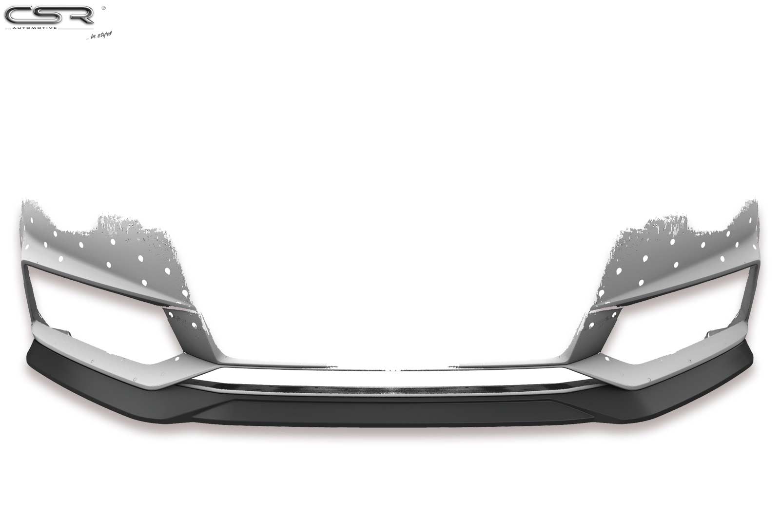 Voorspoiler Audi A4 B9 8W S-Line / S4 B9 8W Glans Zwart-outlet