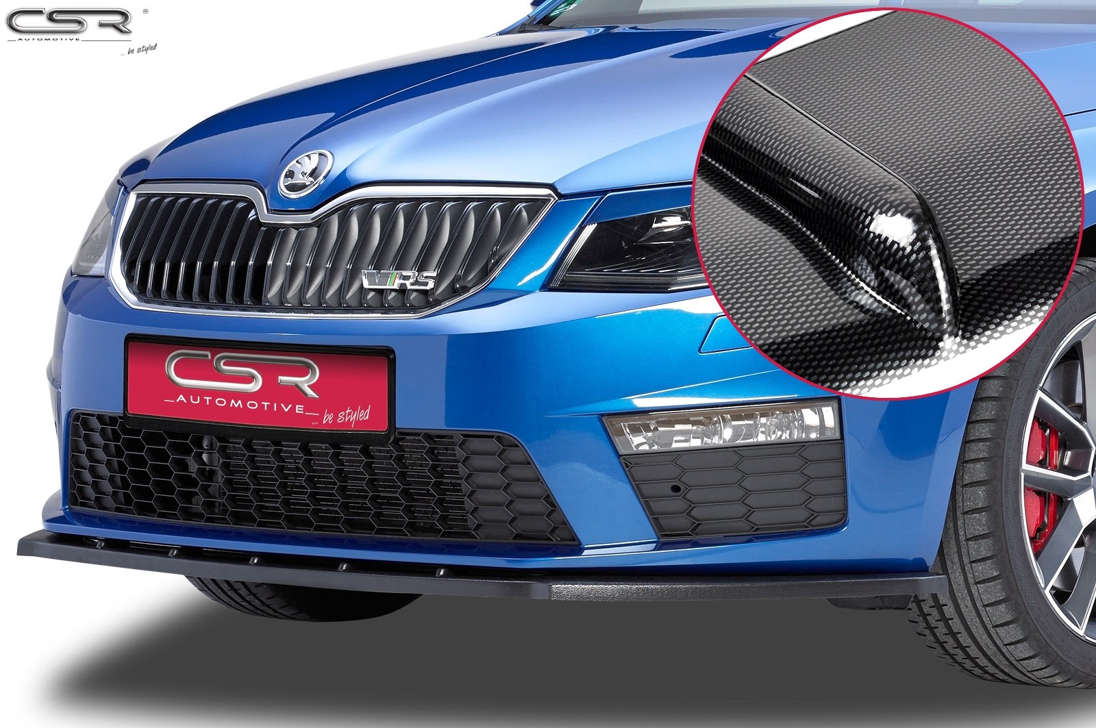Cupspoilerlip carbon-look Skoda Octavia RS 5E CSL097-C