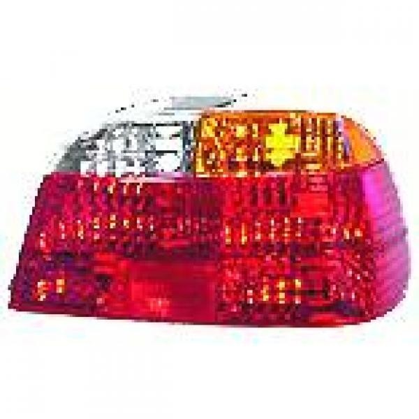 Achterlicht GLAS links BMW E38 98-01 ORANJE/WIT/ROOD Achterlicht