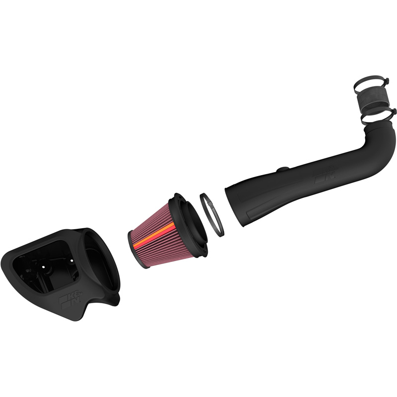 K&N NextGen d'admission d'air froid  sur mesure pour Jeep Wrangler 3.6L V6 2012-2018 (50-1566)