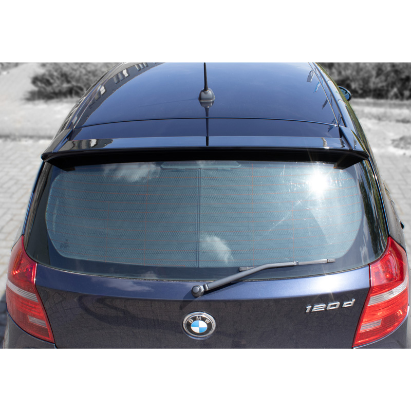 Becquet de toit sur mesure pour BMW Série 1 E81/E87 3/5-portes 2004-2011 (ABS Noir Luisant)