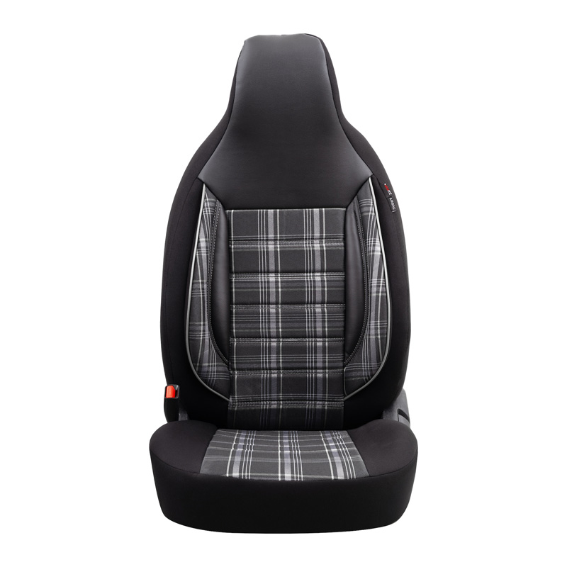 Housse de sièges 'CityBug' universel en textile 'Sports' Noir/Gris/Blanc - 9-pièces - adapté aux Side-Airbags