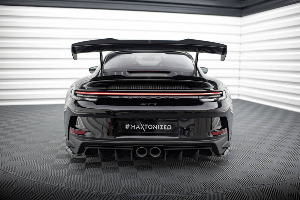 Spoiler V.2 Porsche 911 992 GT3 Maxton Glans Zwart
