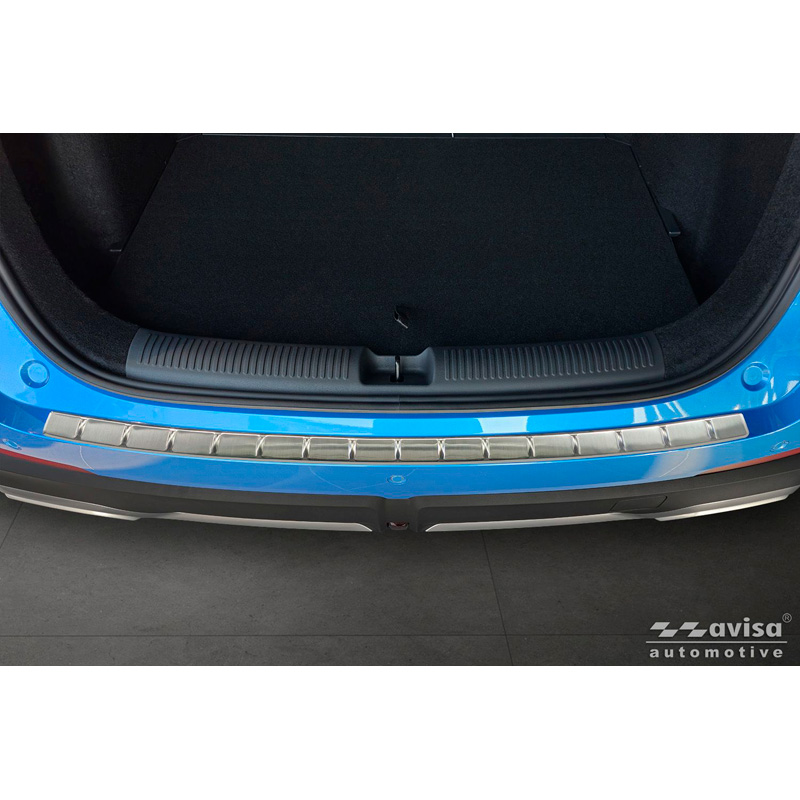 Avisa Protection de seuil arrière inox sur mesure pour MG ZS II 2024- 'Ribs'
