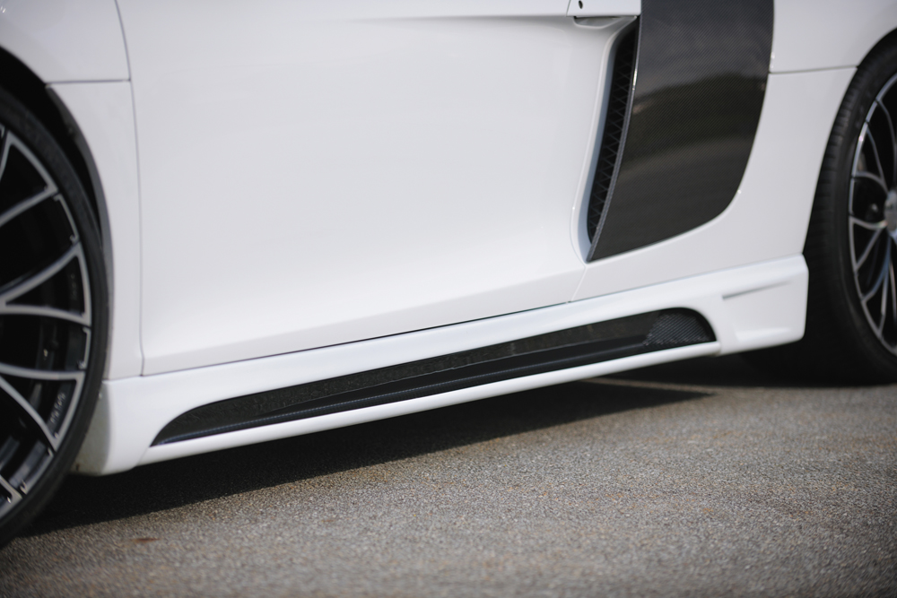 Zijskirts Audi R8 Rieger ABS Carbon Look