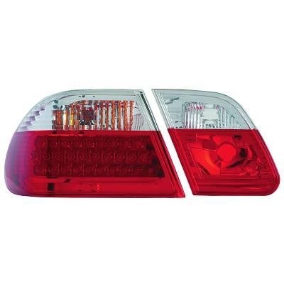 Feux arriere LED Mercedes E-Class W210 rouges/blanc