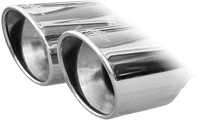 Sports Exhaust Audi A3 8P 2.0 TDi (140PS) 03 - X-2x80mm Race